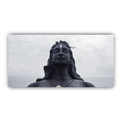 Divine Lord Shiva Adiyogi Wall Painting | Spiritual Canvas Art for Home Décor