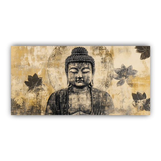 Serenity of Lord Buddha Wall Paintings by Creative Decor