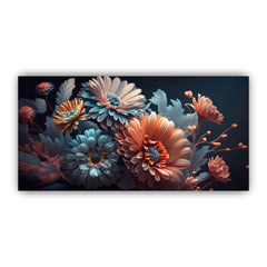 Stunning Floral Art Canvas | Unique Flower Wall Painting for Elegant Home Décor