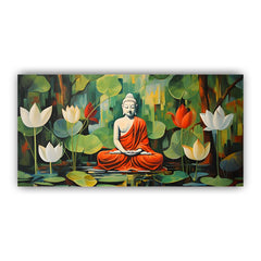 Serenity of Lord Buddha Wall Paintings by Creative Decor