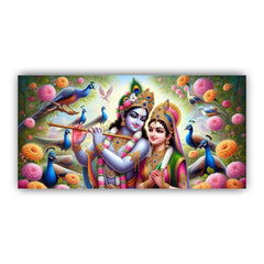 Creative Decor Radha Krishna Painting | Infuse Peace into Your Interiors