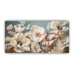 Elegant White Flower Canvas Art | Stunning Floral Wall Décor for Home & Office