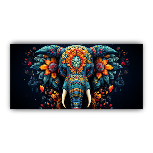 Beautiful Elephant In Abstract