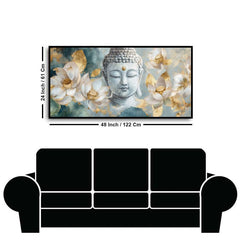 Serenity of Lord Buddha Wall Paintings by Creative Decor