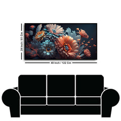 Stunning Floral Art Canvas | Unique Flower Wall Painting for Elegant Home Décor