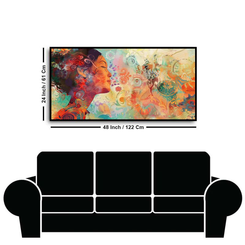Abstract Figures in Motion: Wall Paintings by Creative Decor