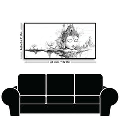 Serenity of Lord Buddha Wall Paintings by Creative Decor