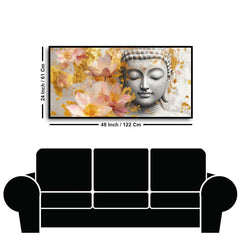 Serenity of Lord Buddha Wall Paintings by Creative Decor