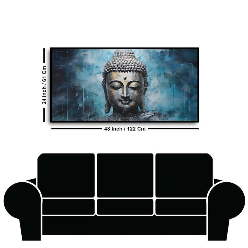 Serenity of Lord Buddha Wall Paintings by Creative Decor