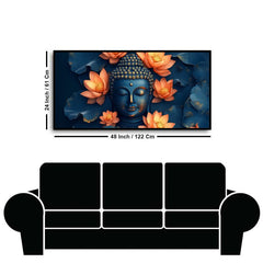 Serenity of Lord Buddha Wall Paintings by Creative Decor