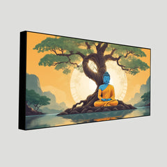 Serenity of Lord Buddha Wall Paintings by Creative Decor