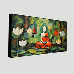 Serenity of Lord Buddha Wall Paintings by Creative Decor