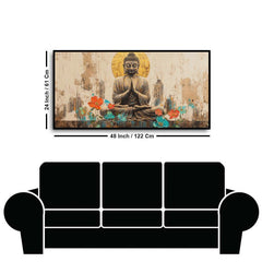 A Calming Gautam Buddha Painting to Enhance Your Living Space | The Art of Zen