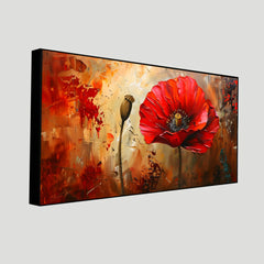 Elegant Floral Wall Art for Office & Living Room Decor | Modern Canvas Painting