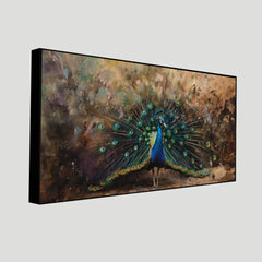 Decorative Peacock Painting | Tranquil Zen Wall Art for Serene Interiors by Creative Decor