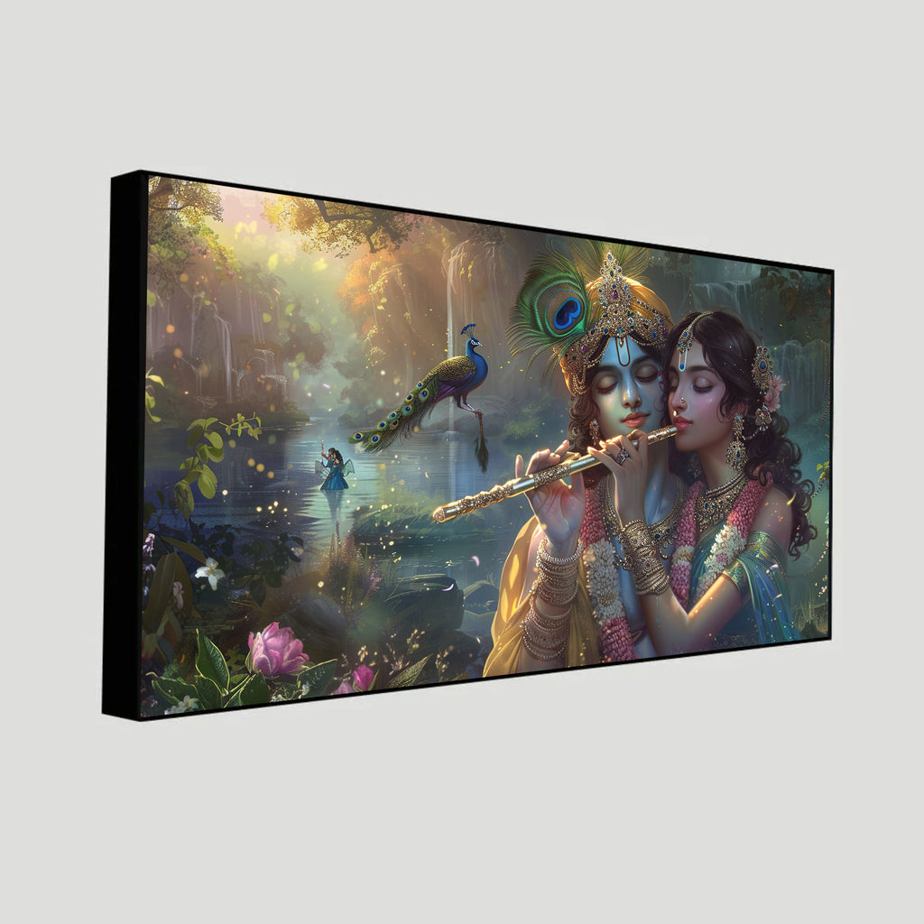 Radha Krishna Wall Painting | Tranquil Home Decor by Creative Decor