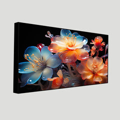 Large Floral Canvas Wall Art for Living Room