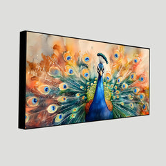 Peacock Tranquil Wall Painting | Elevate Your Interior by Creative Decor