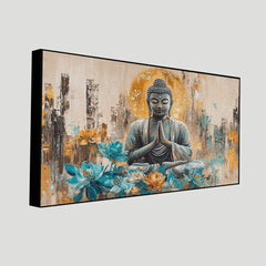 Elegant Gautam Buddha Wall Painting | Peaceful Home Decor Art