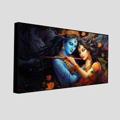 Radha Krishna Tranquil Wall Painting | Elevate Your Interior by Creative Decor