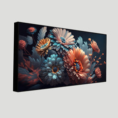 Stunning Floral Art Canvas | Unique Flower Wall Painting for Elegant Home Décor