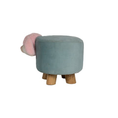 Beer Catoon Pouffy with Wooden Legs