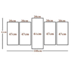Multiple 5 Panel Peaceful Calming Buddha Religious Framed Canvas Print 5 PCS Wall Painting for Living Room, Bedroom, Office Wall Decoration