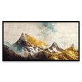 The Golden Mountain Printed wall Decor Floating Frame Canvas Wall Painting