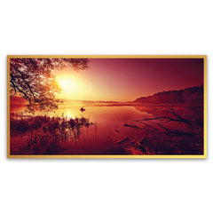 Where the Sun Meets the Water: A Canvas Exploration of Tranquility and Beauty