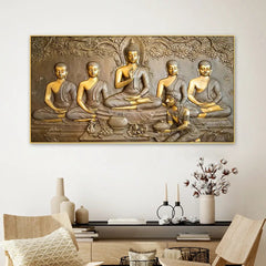 Transcendent Wisdom Teachings of Buddha Panoramic Canvas Wall Decorative Painting