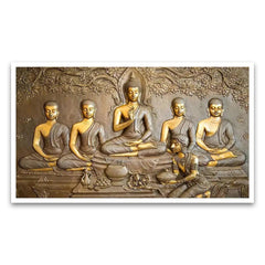 Transcendent Wisdom Teachings of Buddha Panoramic Canvas Wall Decorative Painting