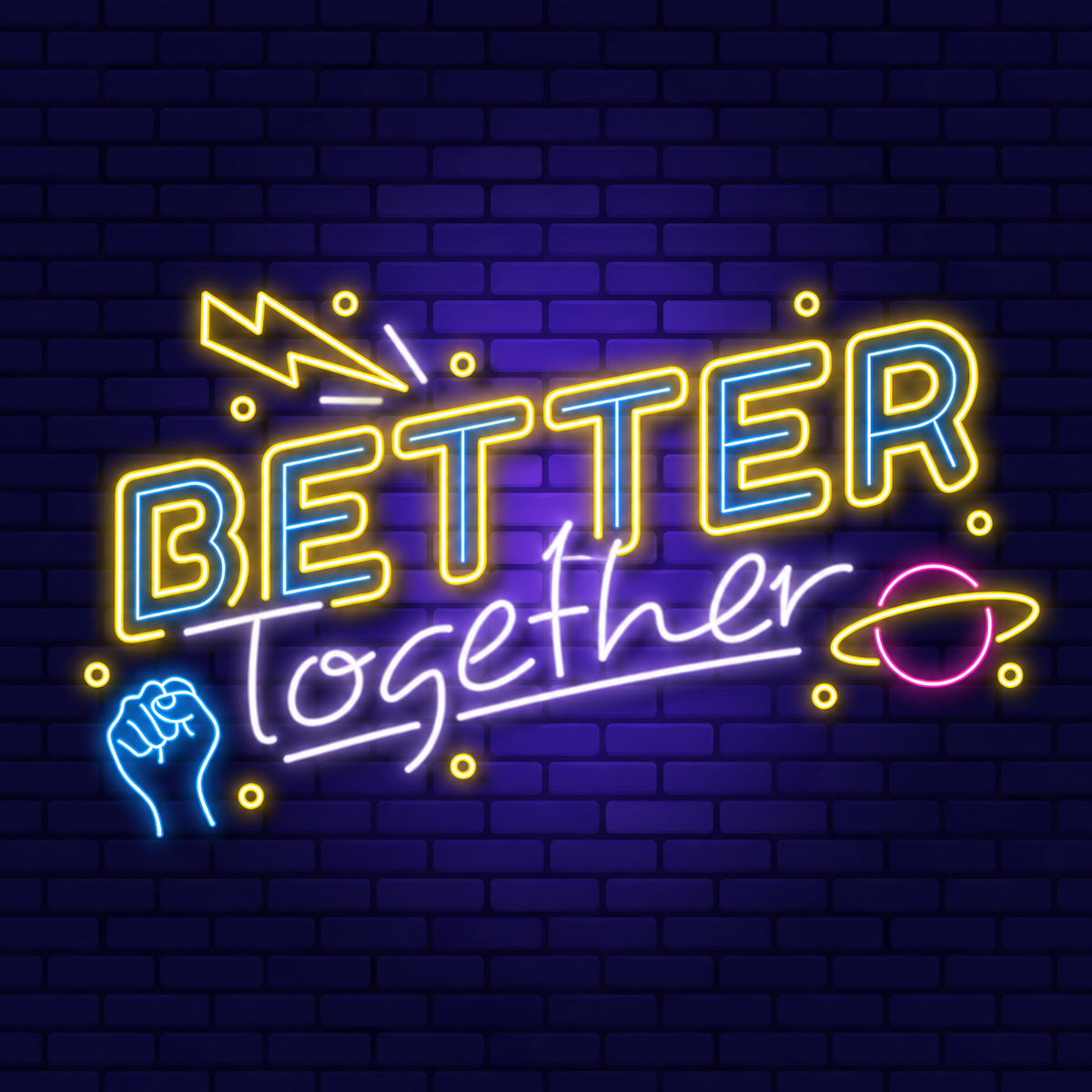 "Neon Lights - Better Together with Multiple Elements"